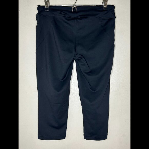 C9 BY CHAMPION Lightweight Capri Black Leggings Cute Decorative Trim size XS - Picture 3 of 5